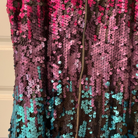She + sky sequin dress sz S - Picture 7 of 8